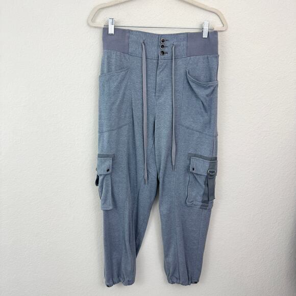 Free People Womens Semi Charmed Jogger Pant Sz S Comfy Street Casual Boho Gray - Picture 1 of 10